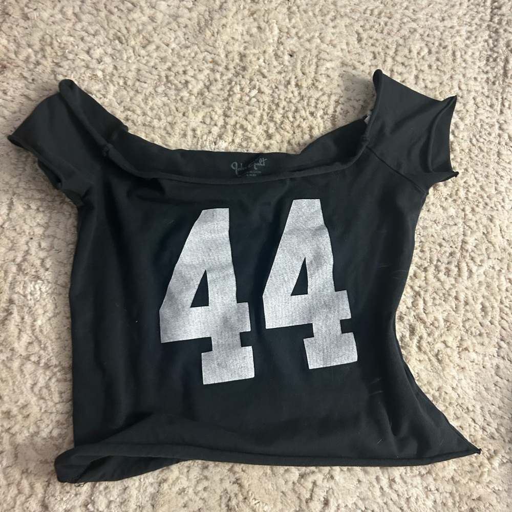 Brandy melville 44 black off the shoulder top